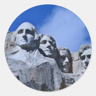 Mount Rushmore Landmark Runt Klistermärke