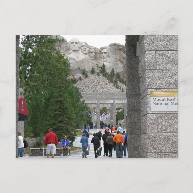 Mount Rushmore Memorial, South Dakota, vykort (Framsida)