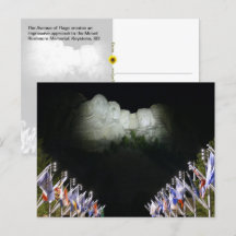 Mount Rushmore-minnesmärket - kvällsbelysning -