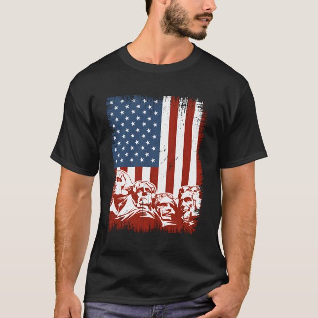 Mount Rushmore Mt Rushmore T Shirt (Framsida)