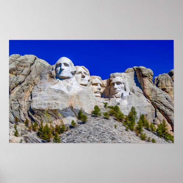 Mount Rushmore National Memorial Poster (Framsidan)