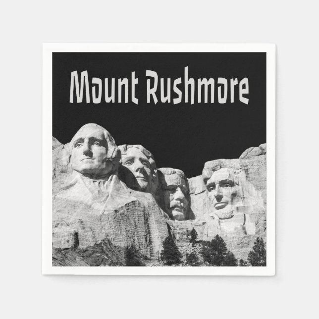 Mount Rushmore National Memorial South Dakota Pappersservett (Framsidan)
