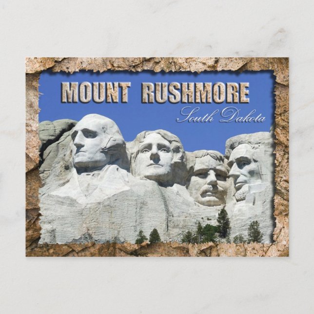 Mount Rushmore National Memorial, South Dakota Vykort (Framsida)