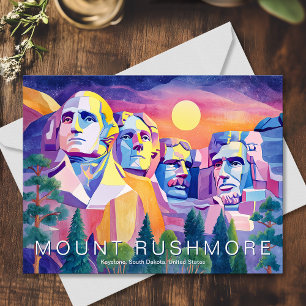 Mount Rushmore National Memorial USA Resa Konst Vykort