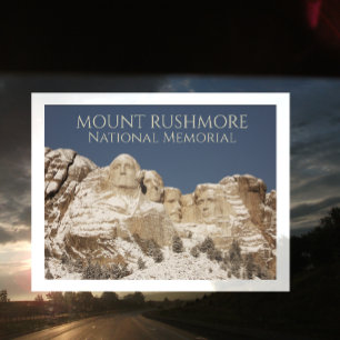 Mount Rushmore National Memorial, Vintersnö Vykort