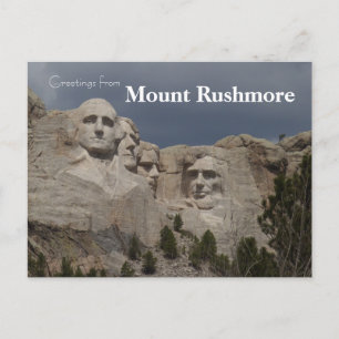 Mount Rushmore National Monument South Dakota Vykort