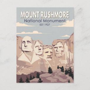 Mount Rushmore Nationalmonument South Dakota Vykort