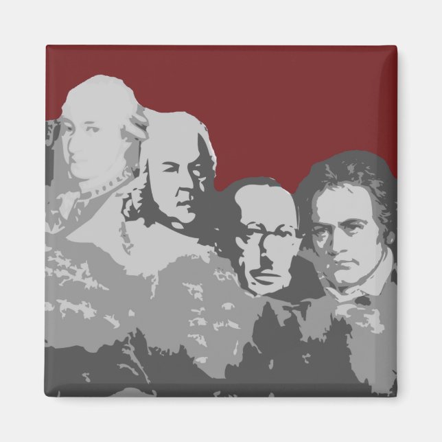 Mount Rushmore of Composers Red Magnet (Framsidan)