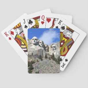 Mount Rushmore på ett klart dagfoto Spelkort