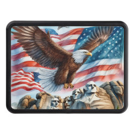 Mount Rushmore Patriotic USA flagga Eagle 2 tum Dragkroksskydd