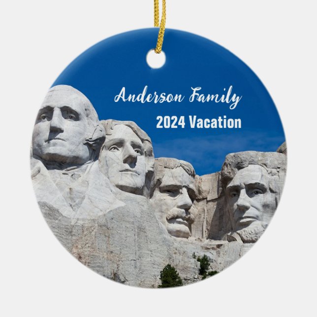 Mount Rushmore Personlig Ornament (Framsidan)