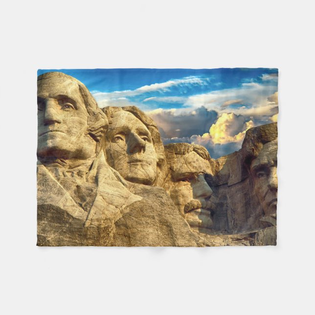 Mount Rushmore President Memorial Fleecefilt (Framsidan (Horisontell))