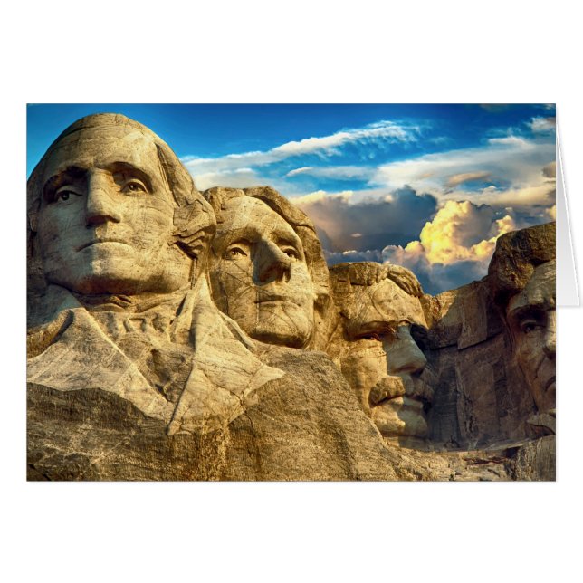 Mount Rushmore President Memorial Hälsningskort (Framsidan Horizontal)