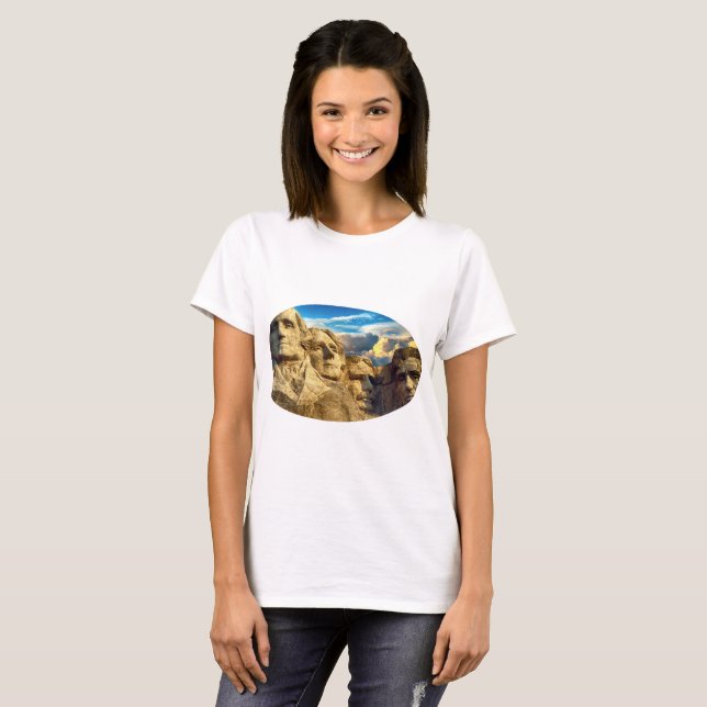 Mount Rushmore President Memorial T Shirt (Hel framsida)