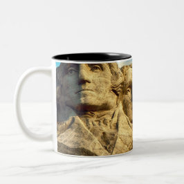 Mount Rushmore President Memorial Två-Tonad Mugg
