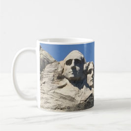 Mount Rushmore presidents- medborgaremonument Kaffemugg