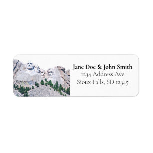 Mount Rushmore-Returetiketter Returadress Etikett