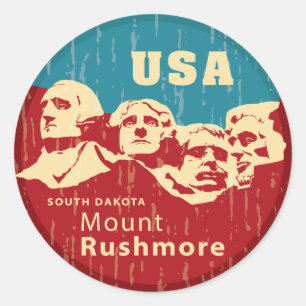 Mount Rushmore Runt Klistermärke