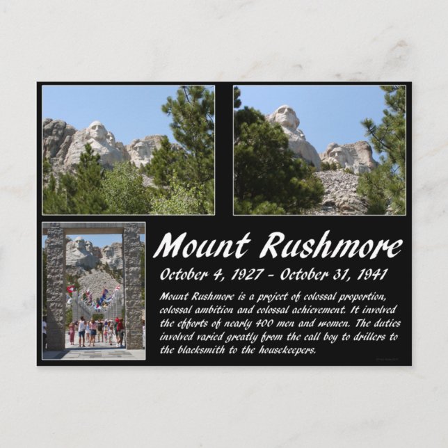 Mount Rushmore Series #1 Vykort (Framsida)