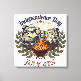 Mount Rushmore självständighetsdag Canvastryck