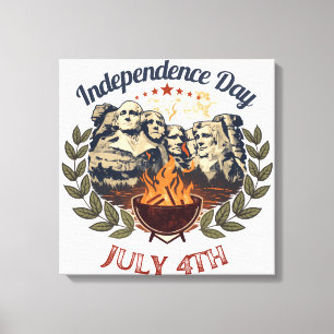 Mount Rushmore självständighetsdag Canvastryck