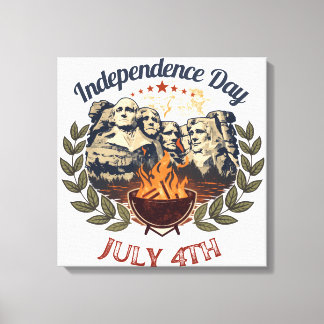 Mount Rushmore självständighetsdag Canvastryck