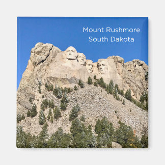 Mount Rushmore South Dakota, 2 tum x 2 tum, kvadra Magnet