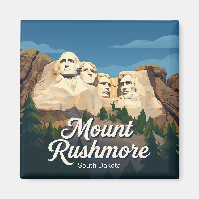 Mount Rushmore South Dakota Magnet (Framsidan)