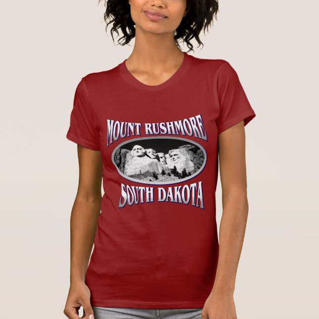 Mount Rushmore South Dakota mörkTshirts T-shirt (Framsida)