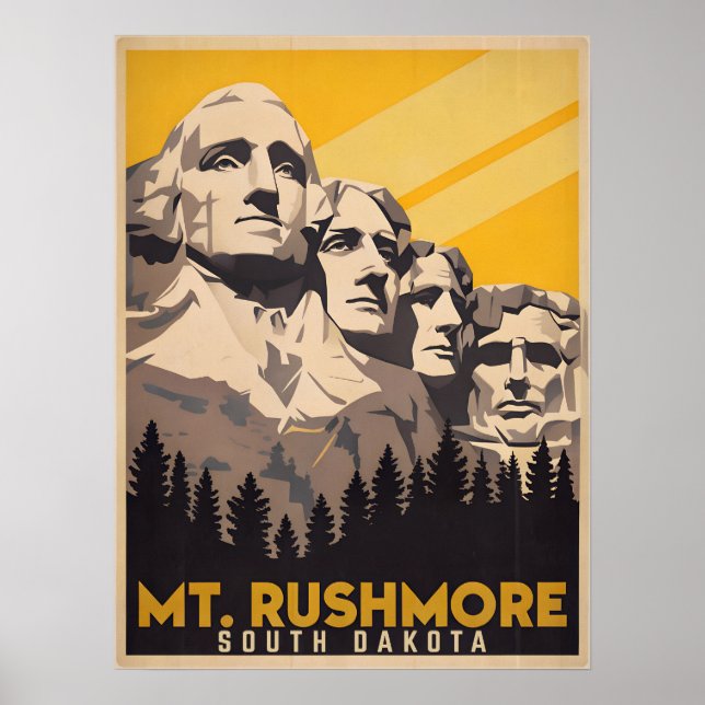 Mount Rushmore, South Dakota Poster (Framsidan)