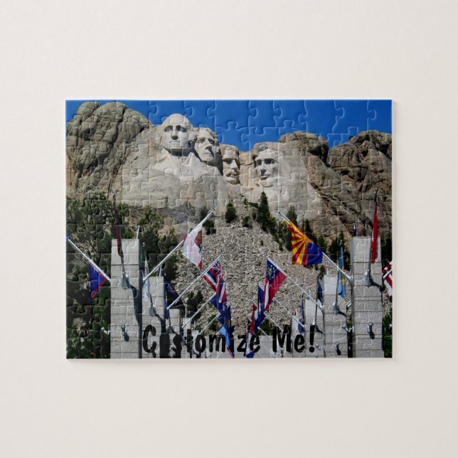 Mount Rushmore South Dakota souvenir Pussel (Horisontell)