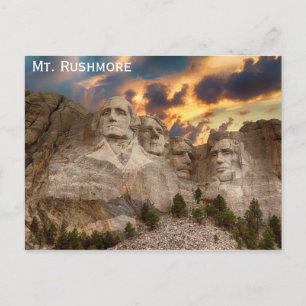 Mount Rushmore South Dakota Travel Photo Vykort