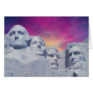 Mount Rushmore South Dakota, USA presidenter Hälsningskort