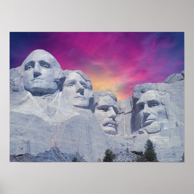 Mount Rushmore, South Dakota, USA:s presidenter Poster (Framsidan)