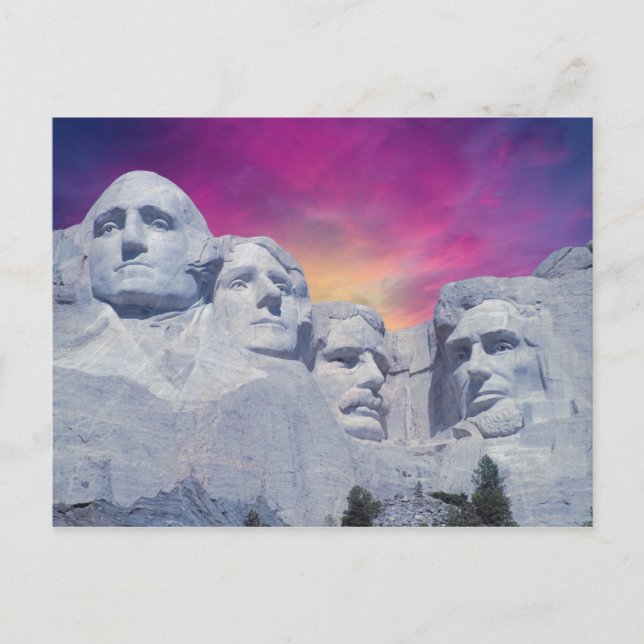 Mount Rushmore, South Dakota, USA:s presidenter Vykort (Framsida)
