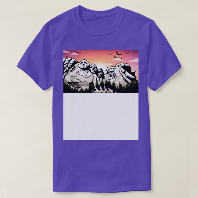 Mount Rushmore sunset T Shirt (Design framsida)