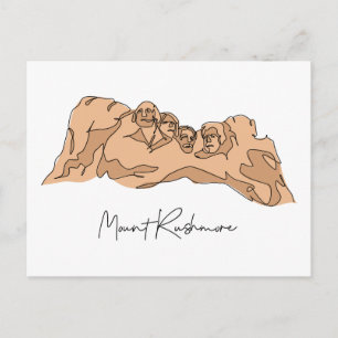 Mount Rushmore SYDDAKOTA Vykort