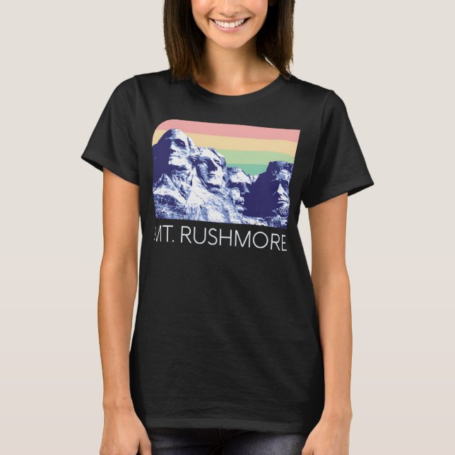 Mount Rushmore USA National Monument Historical Am T Shirt (Framsida)