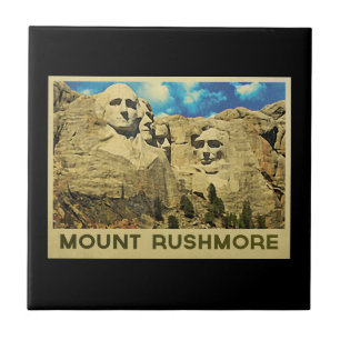 Mount Rushmore vintage Kakelplatta