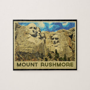 Mount Rushmore-Vintage Pussel