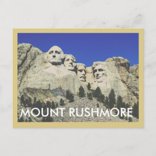 Mount Rushmore Vintage Resemal Postal Kort