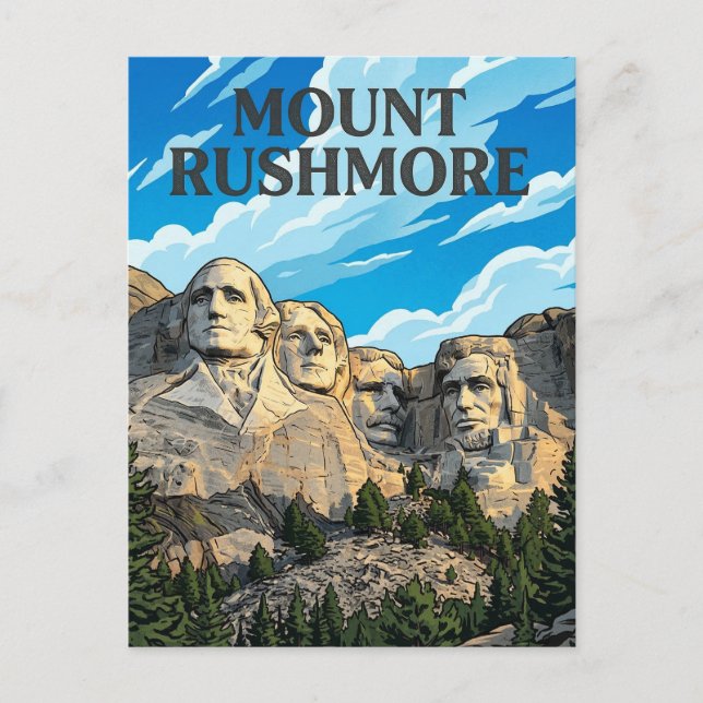 Mount Rushmore Vykort (Framsida)