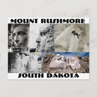 Mount Rushmore, vykort för South Dakota