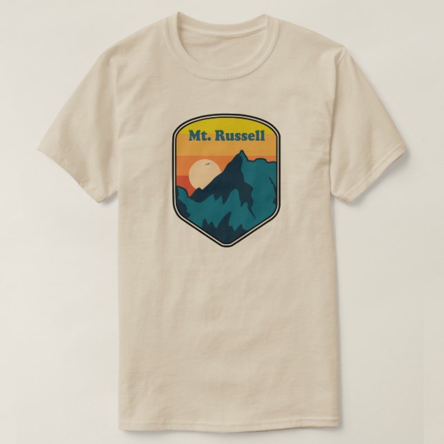 Mount Russell California Sunrise T Shirt (Design framsida)
