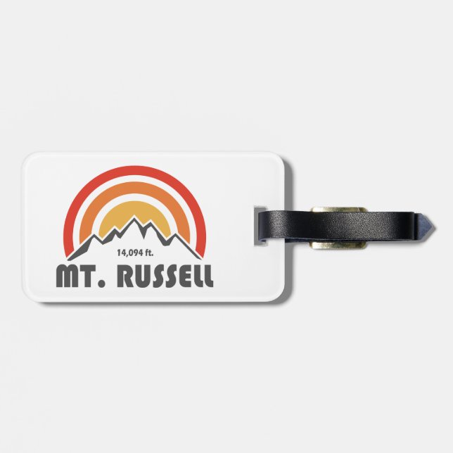 Mount Russell Kalifornien Bagagebricka (Baksida Vågrät)