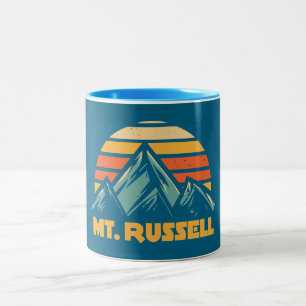 Mount Russell Kalifornien Retro Turkos Två-Tonad Mugg