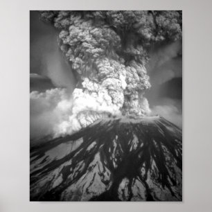 Mount Saint Helens Eruption - 18 maj 1980 Poster