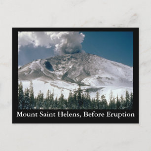 Mount Saint Helens - Före Eruption Vykort