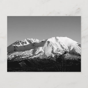 Mount Saint Helens i februari Monochrome vykort