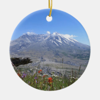 Mount Saint Helens Julgransprydnad Keramik